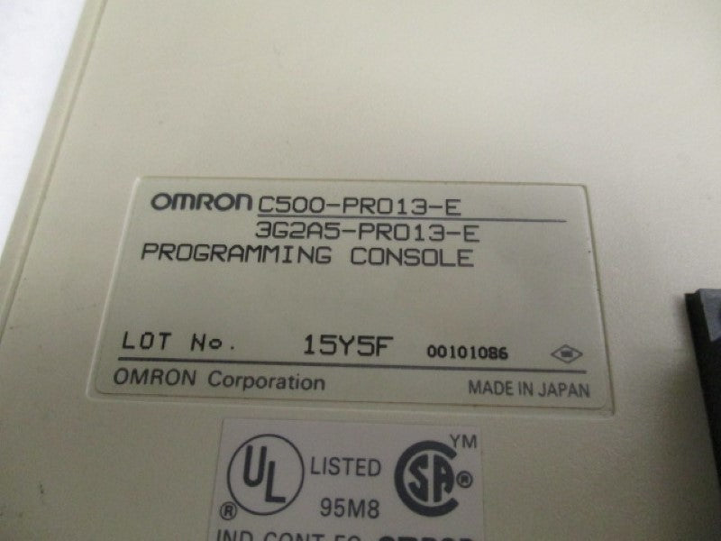 OMRON C500-PRO13E PROGRAMMING CONSOLE  UNMP