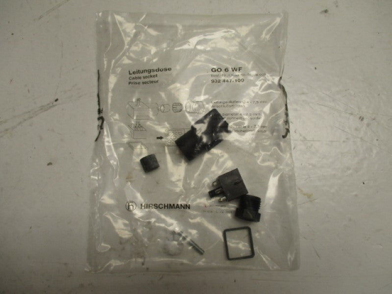LEITUNGSDOSE G06WF 932447100 CABLE SOCKET  * NEW IN FACTORY BAG *