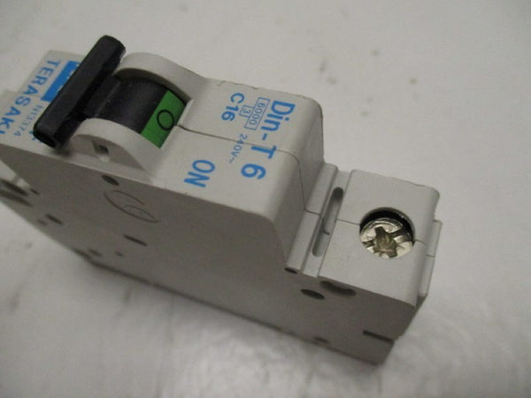 TERASAKI N13374 DIN-T6 CIRCUIT BREAKER C16 AMP 240V  NSNP