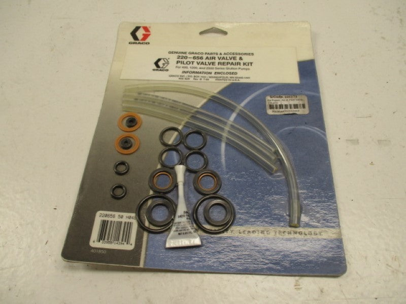 GRACO 220-656 AIR VALVE & PILOT VALVE REPAIR KIT * NEW IN ORIGINAL PACKAGE *