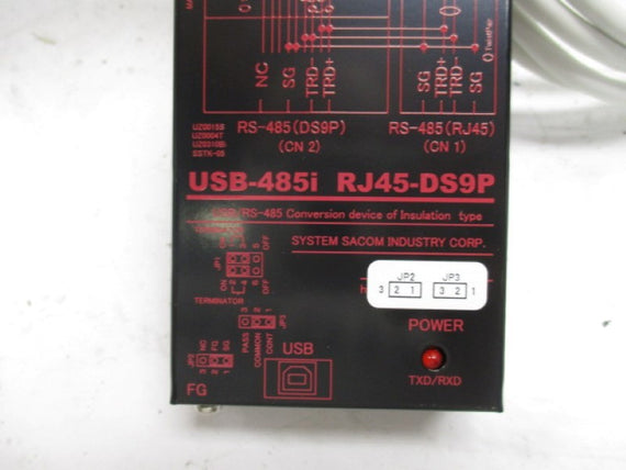 SACOM USB-485I RJ45-DS9P ISOLATED USB ADAPTER * NEW IN BOX *