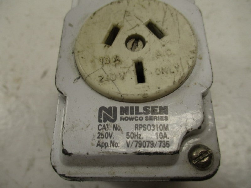 NILSEN RPS0310M OUTLET RECEPTACLE 10A 250VAC   UNMP