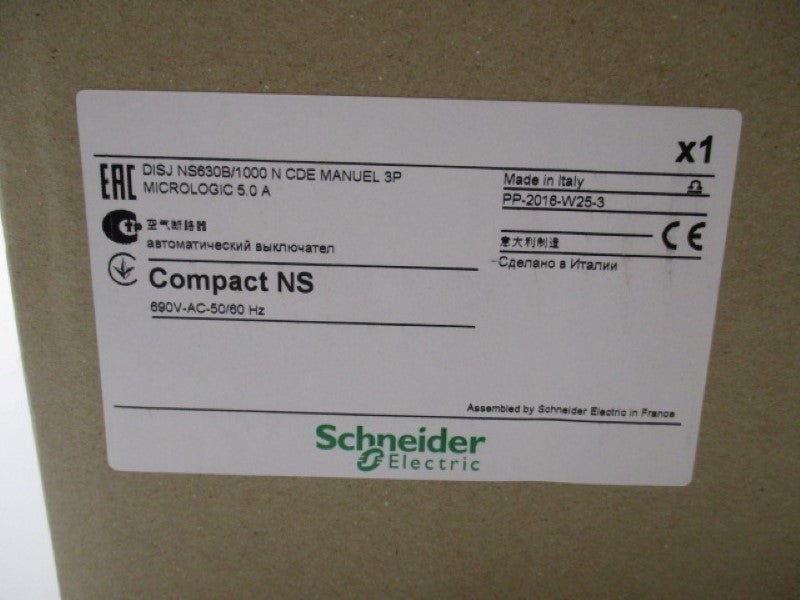 SCHNEIDER ELECTRIC COMPACT NS GCRNS6301600CB AUTOMATIC SWITCH  NSFS