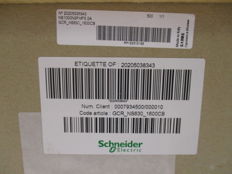 SCHNEIDER ELECTRIC COMPACT NS GCRNS6301600CB AUTOMATIC SWITCH  NSFS