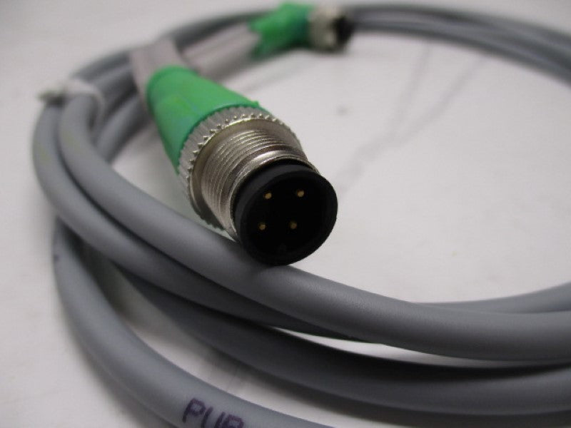 PEPEPRL + FUCHS 098854 V1-W-2M-PUR-V1-G CABLE CONNECTOR  * NEW IN FACTORY BAG *