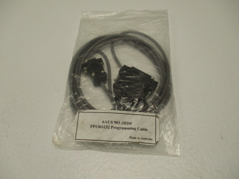 INDUSTRIAL MRO 6AUS901-3BD0 PPI/RS232 PROGRAMMING CABLE * NEW IN FACTORY BAG *