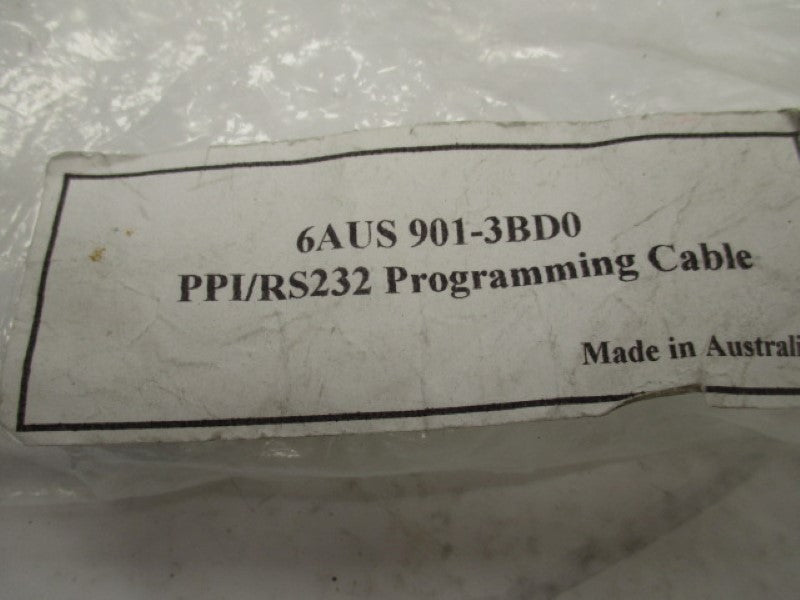 INDUSTRIAL MRO 6AUS901-3BD0 PPI/RS232 PROGRAMMING CABLE * NEW IN FACTORY BAG *