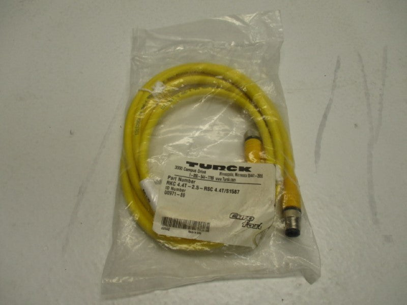 TURCK RKC4.4T-2.5-RSC4.4T/S1587 EUROFAST CORDSET  NSMP