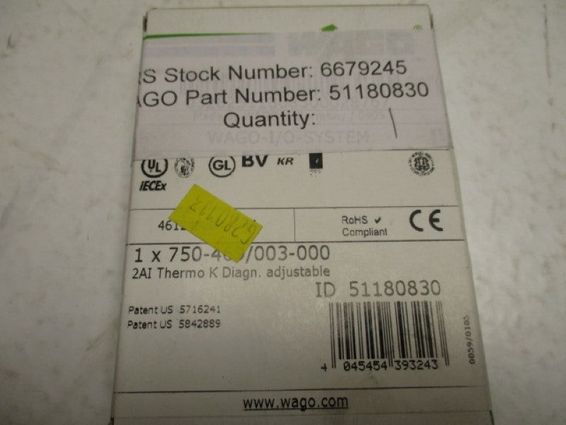 WAGO 750-469/003-000 51180830  NSFS