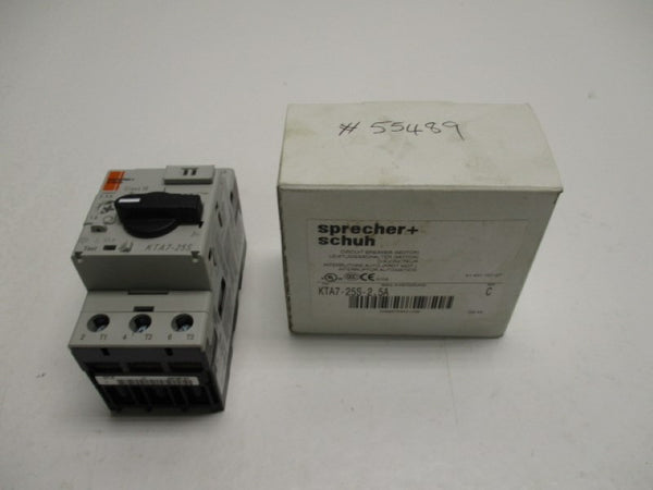 SPRECHNER + SCHUH KTA7-25S-2,5A MOTOR CIRCUIT BREAKER 1.6-2.5A  NSMP