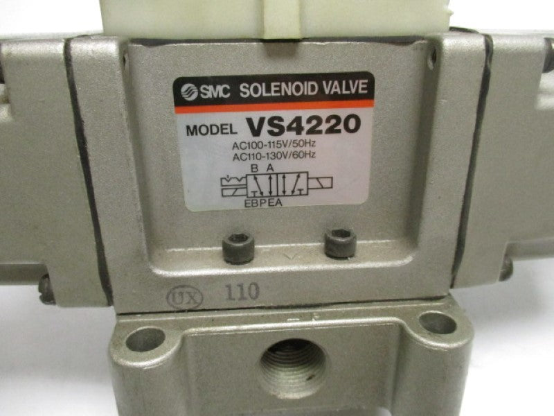 SMC VS4220 SOLENOID VALVE 110-130VAC  NSNP