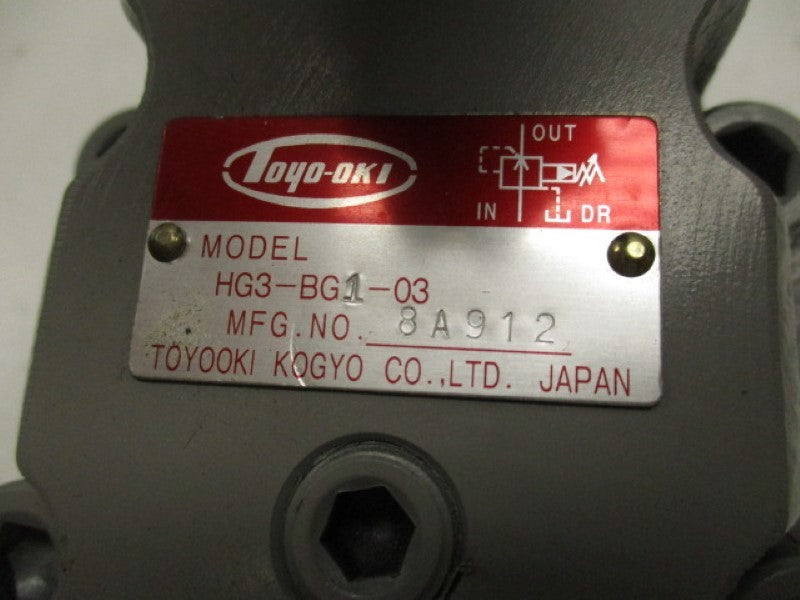 TOYOOKI KOGYO HG3-BG1-03 SOLENOID VALVE NSNP