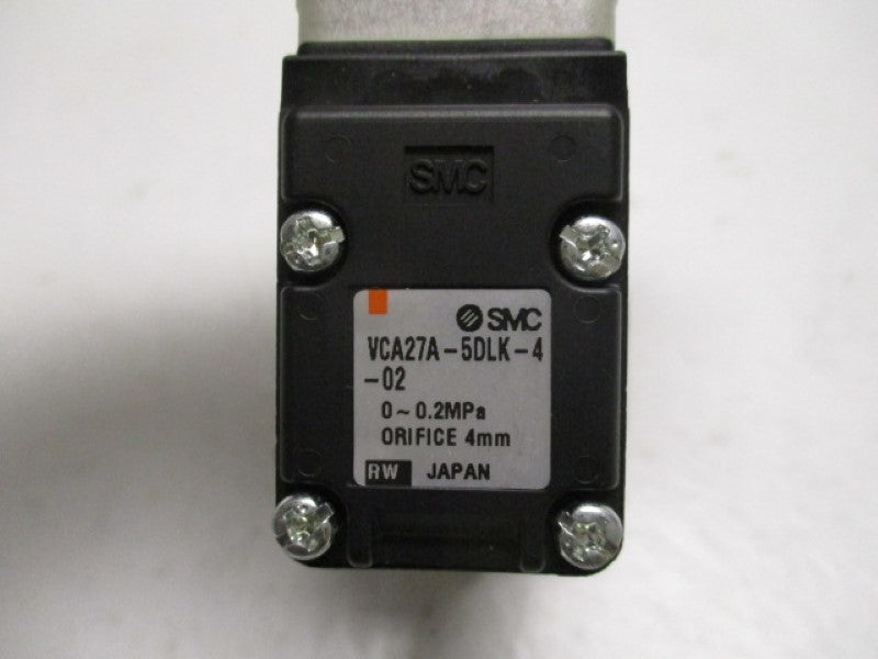 SMC VCA27A-5DLK-4-02 SOLENOID VALVE  24VDC  UNMP