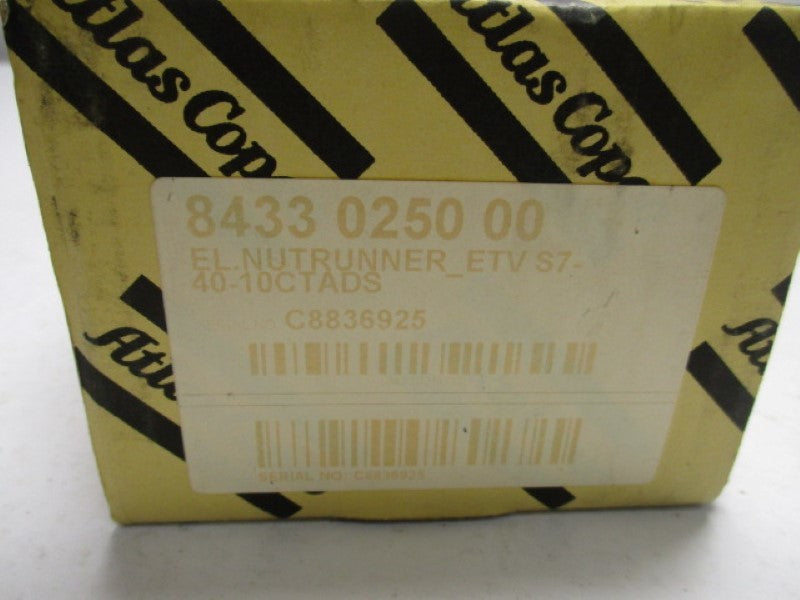 ATLAS COPCO ETV S7-40-10CTADS 8433025000 NUT RUNNER   NSFS