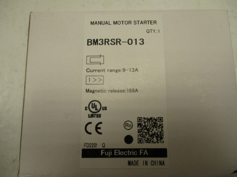 FUJI ELECTRIC BM3RSR-013 MOTOR STARTER 9-13A  NSMP