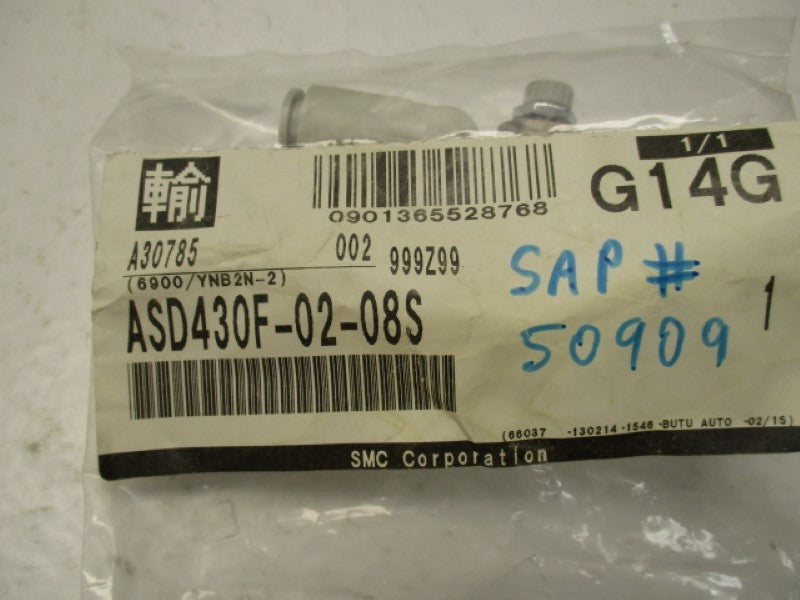 SMC ASD430F-02-08S DUAL SPEED CONTROLLER  NSMP