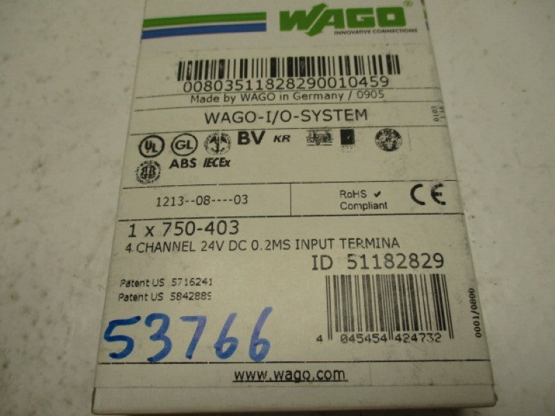 WAGO 51182829 750-403 * FACTORY SEALED *