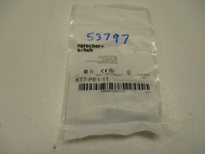 SPRECHNER + SCHUH KT7-PE1-11 * NEW IN FACTORY BAG *