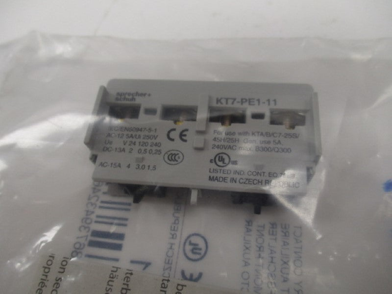 SPRECHNER + SCHUH KT7-PE1-11 * NEW IN FACTORY BAG *