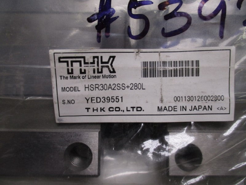 THK HSR30A2SS+280L * NEW IN ORIGINAL PACKAGE *