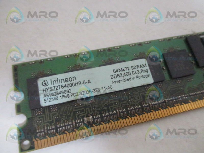 INFINEON HYS72T64000HR-5-A RAM MEMORY  UNMP