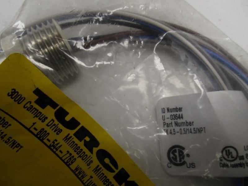 TURCK FK4.5-0.5/14.5/NPT * NEW IN FACTORY BAG*
