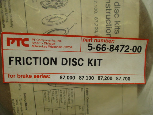 PTC 5-66-8472-00 * NEW IN FACTORY BAG *