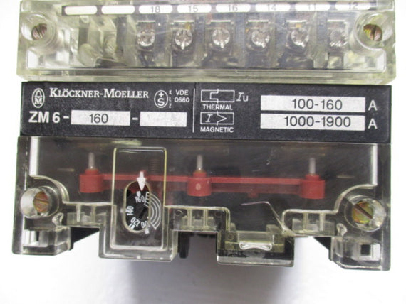 KLOCKNER MOELLER NZMH-6-160-ZM6-160 (AS PICTURED) * USED *