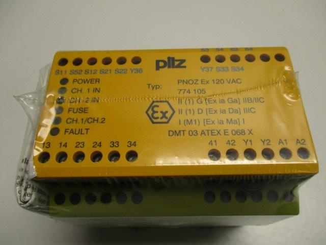 PILZ PNOZ-EX-120VAC-3N/O-1N/C * NEW IN ORIGINAL PACKAGE *