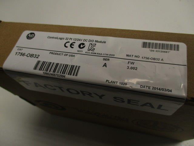 ALLEN RBADLEY 1756-OB32 SER. A F/W 3.002 DATE: 2014 * FACTORY SEALED *