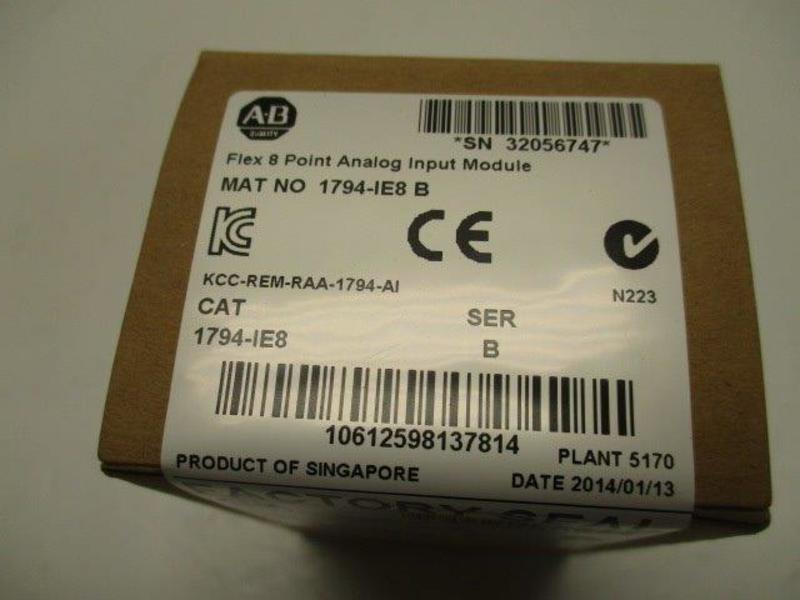 ALLEN BRADLEY 1794-IE8 SER. B DATE: 2014 * FACTORY SEALED *