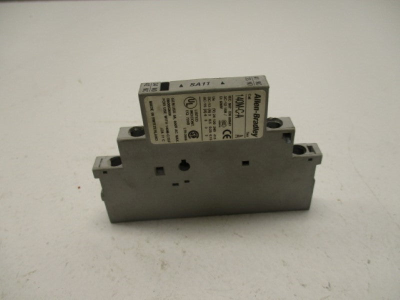 ALLEN BRADLEY 140M-C-A-SA11 AUXILIARY CONTACT SER. A 10A *USED *