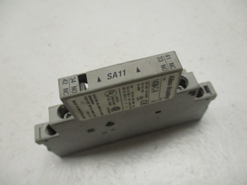 ALLEN BRADLEY 140M-C-A-SA11 AUXILIARY CONTACT SER. A 10A *USED *