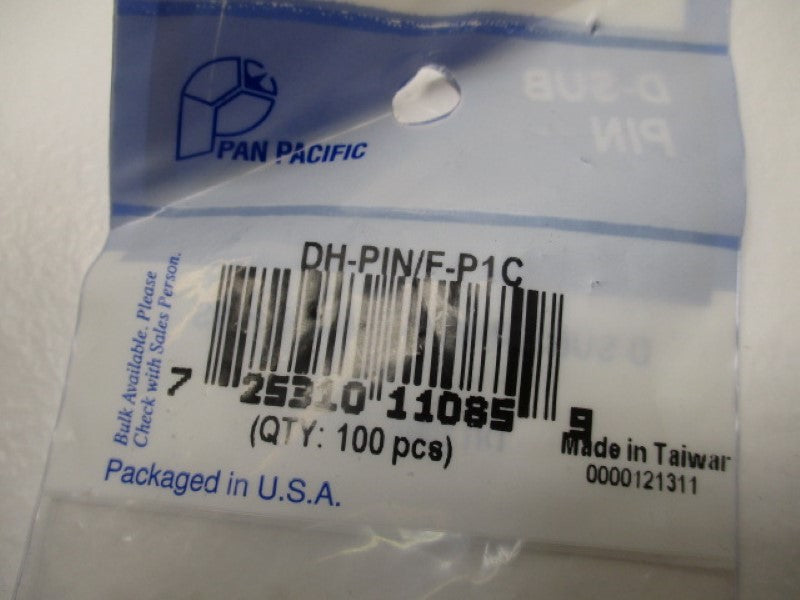 PAN PACIFIC DH-PIN/F-PIC (KG OF 100) *NEW IN FACTORY BAG *
