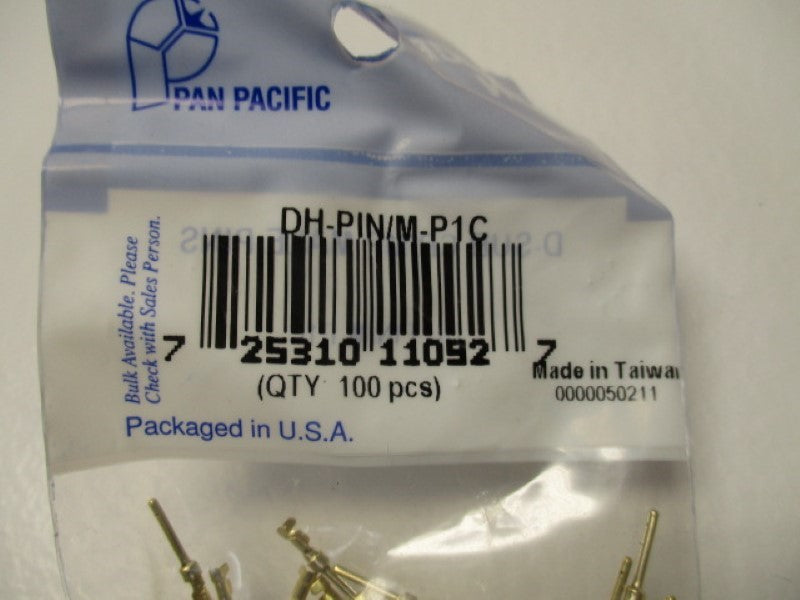 PAN PACIFIC DH-PIN/M/PIC (PKG OF 100) * NEW IN FACTORY BAG *