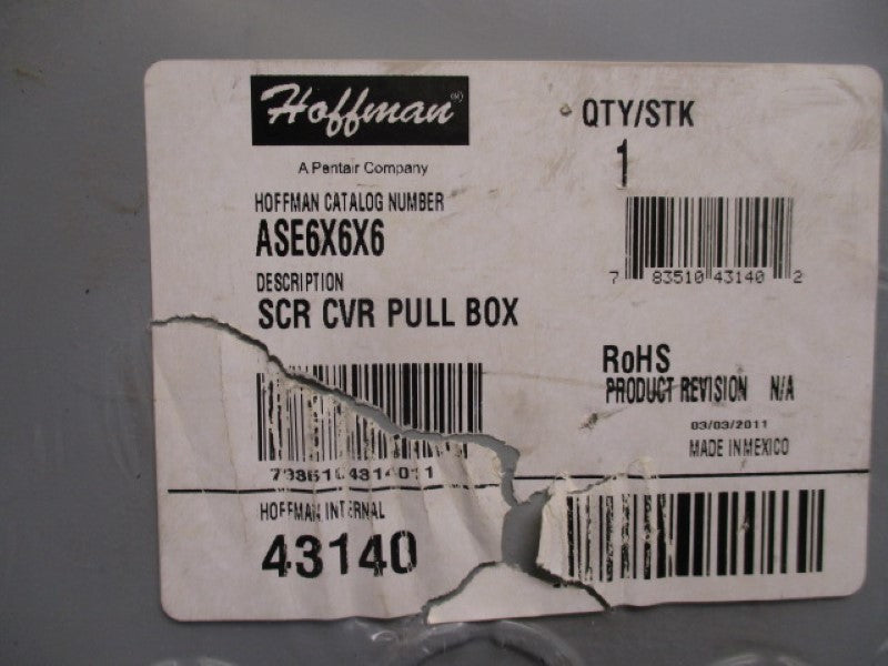 HOFFMAN ASE6X6X6 * NEW IN ORIGINAL PACKAGE *