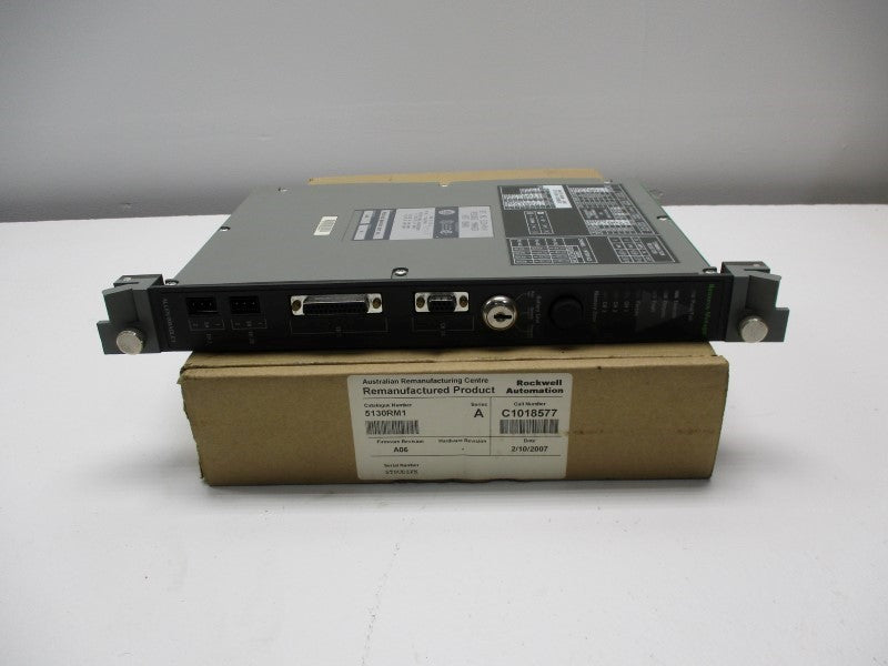 ALLEN BRADLEY 5130-RM1 MANAGER MODULE SER. A F/W: A06 * REMANUFACTURED *