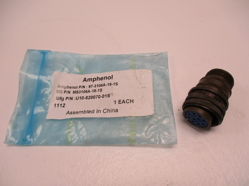 AMPHENOL MS3106A-18-1S * NEW IN FACTORY BAG *