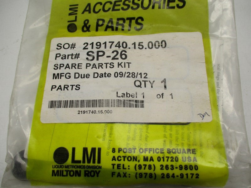 LMI MILTON ROY SP-26 * NEW IN FACTORY BAG *