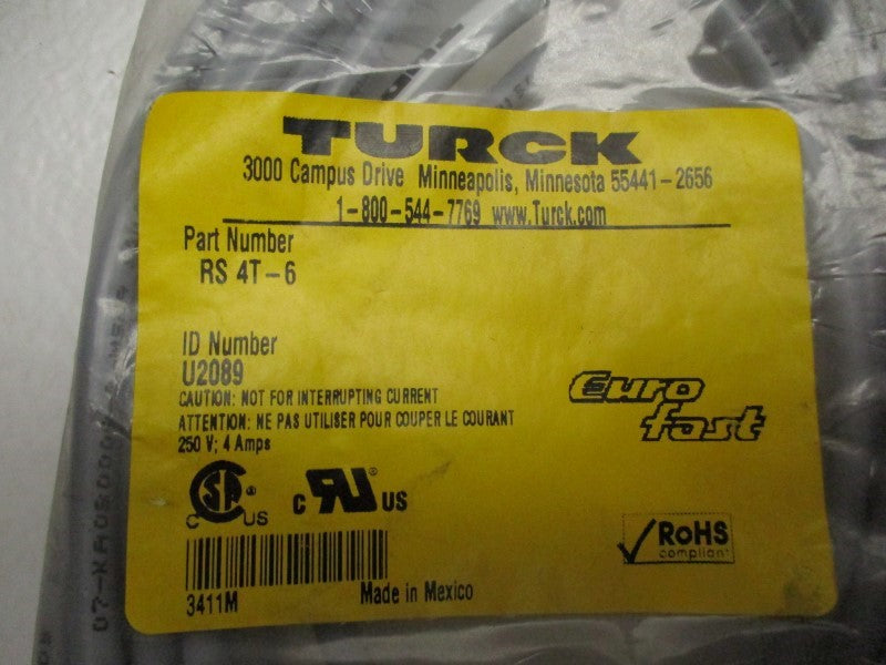 TURCK RS4T-6 * NEW IN FACTORY BAG *