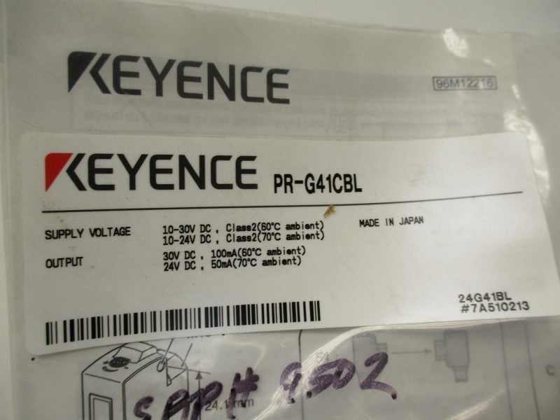KEYENCE PR-G41CBL * NEW IN FACTORY BAG *