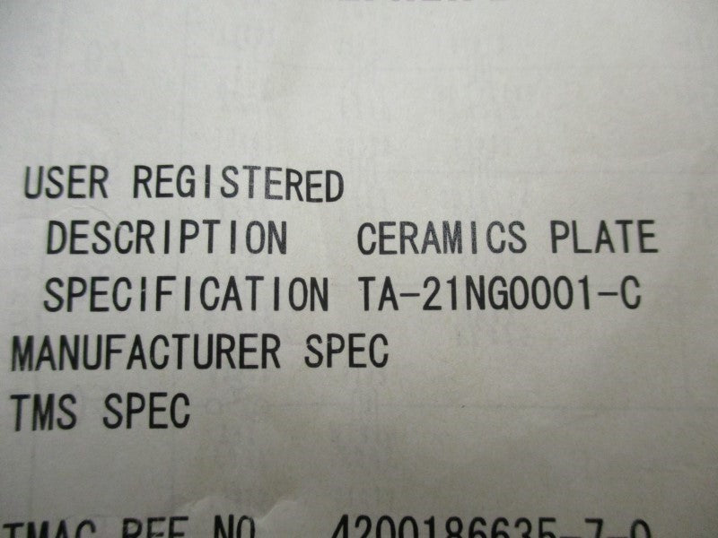 INDUSTRIAL MRO TA-21NG0001-C NSNP
