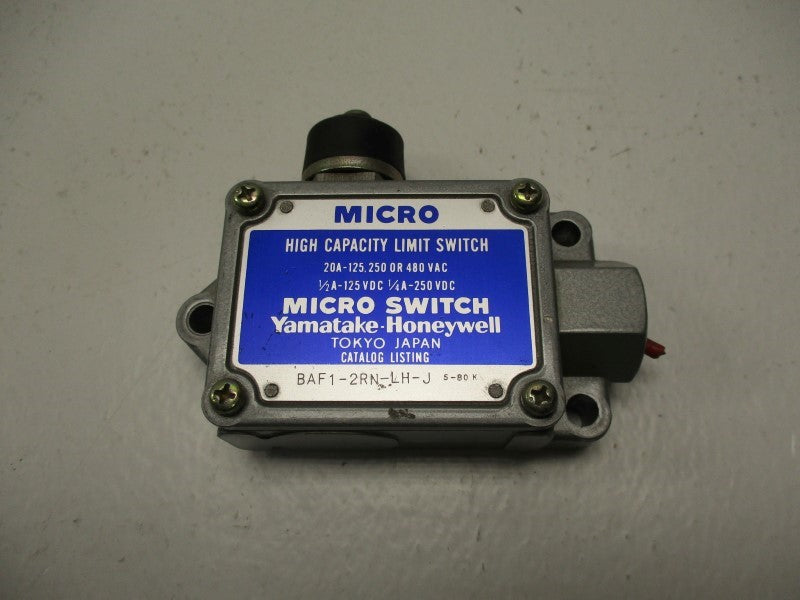 MICRO SWITCH BAF1-2RN-LH-J UNMP