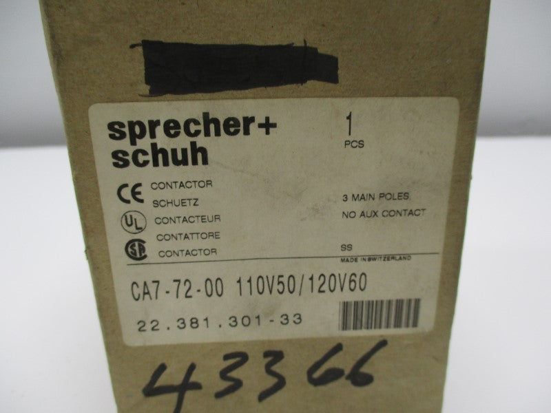 SPRECHNER+SCHUH CA7-72-00-120 110/120V  NSMP