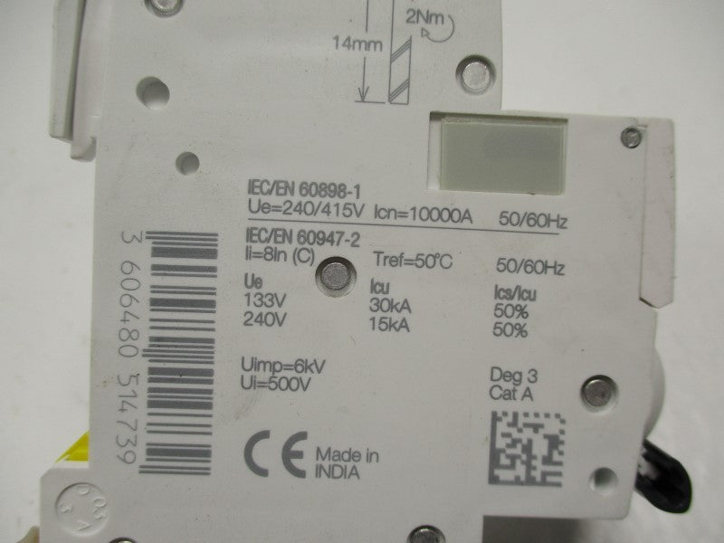 SCHNEIDER ELECTRIC IC60H-C16A CIRCUIT BREAKER 16A NSNP
