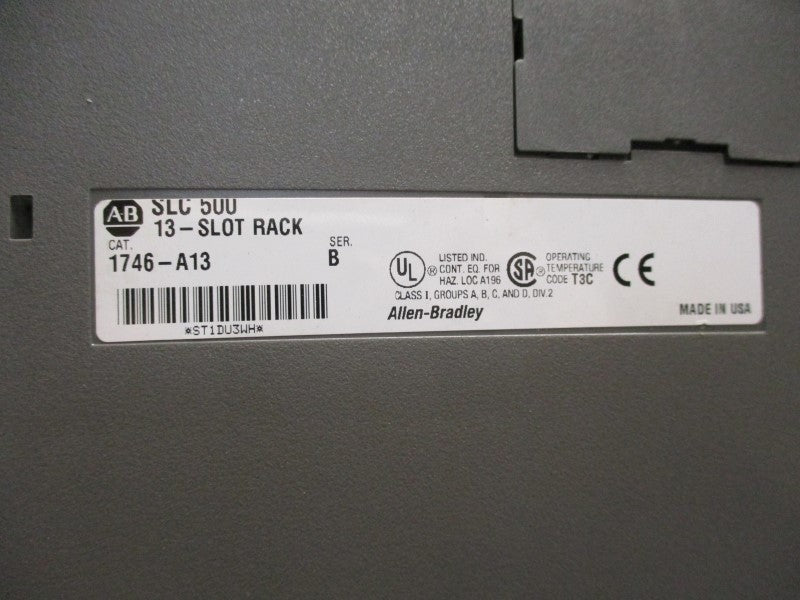 ALLEN BRADLEY 1746-A13 SER. B / 1746-P4 SER. A UNMP