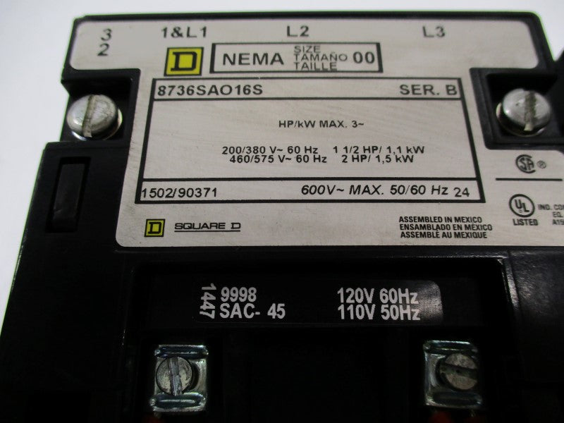 SQUARE D 8736SAO16S UNMP