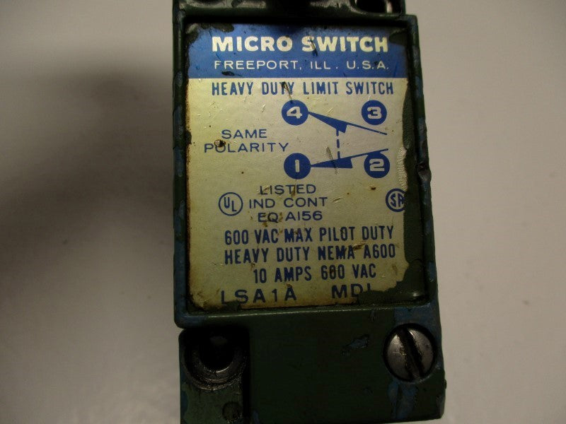 MICROSWITCH LSA1A UNMP
