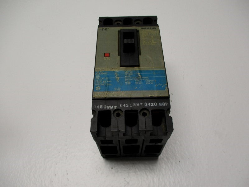 SIEMENS ED43B050 50A 480VAC UNMP