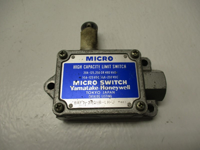 MICRO SWITCH BAF1-2RQN8-LH-J UNMP